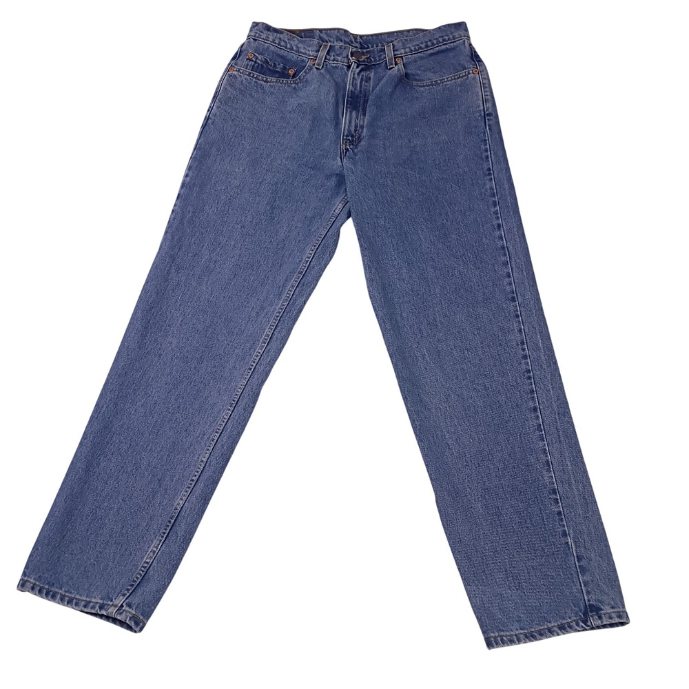 Vintage Levis 550 Relaxed Fit Tapered Leg Blue Jeans Mens 34x32 1998